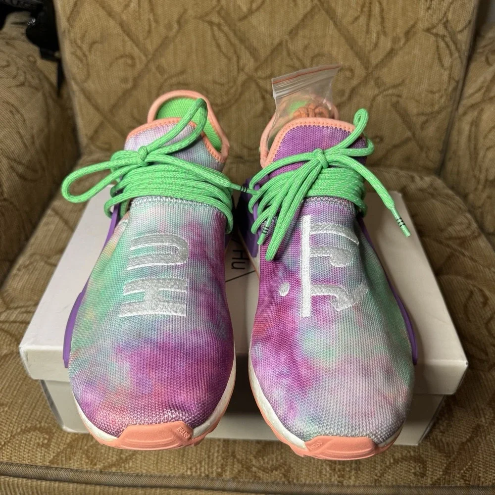 Pharrell x Adidas NMD Human Race Trail Holi Festival Size‎ 8 Excellent W/Box!